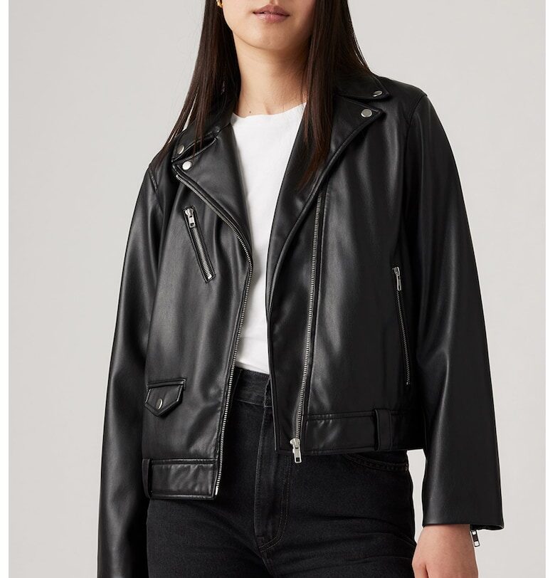 Яке от еко кожа - Черен Levis