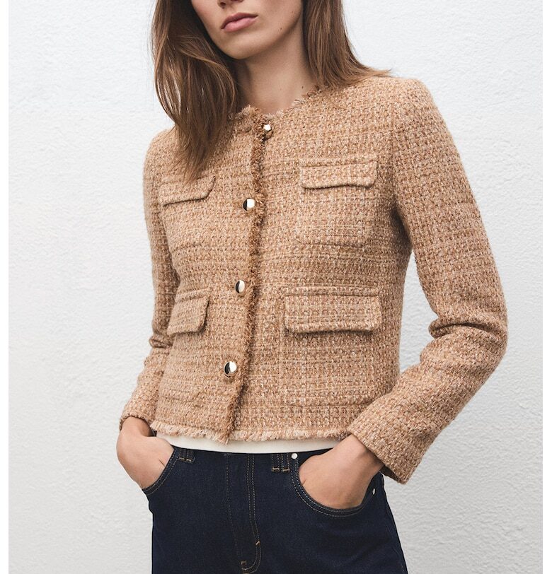 Яке от туид с незавършени краища - Персийски портокал Mango