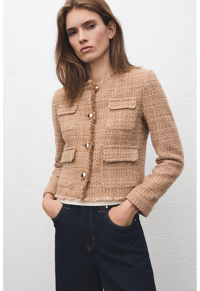 Яке от туид с незавършени краища - Персийски портокал Mango