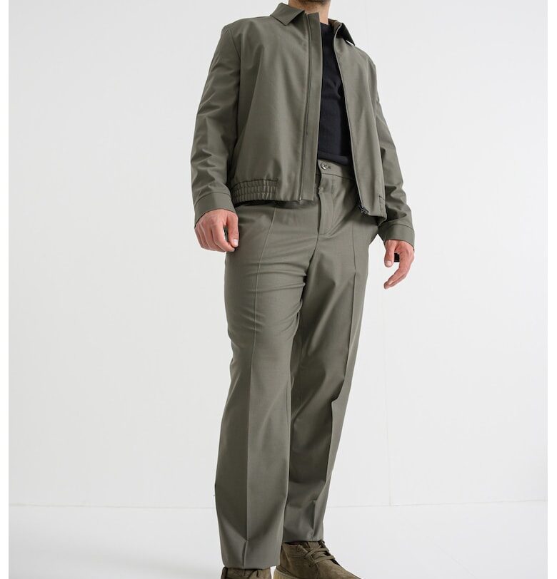 Яке с вълна с цип - Каки HUGO