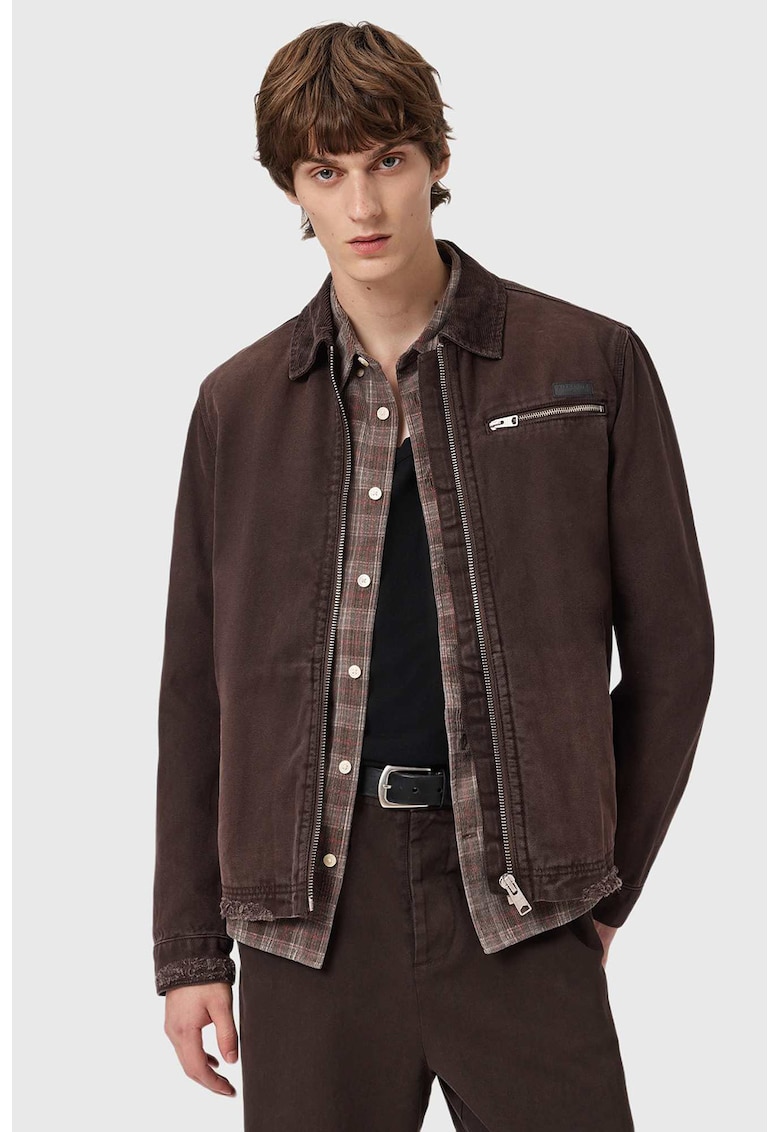 Яке с джоб с цип - Коняк кафяв AllSaints