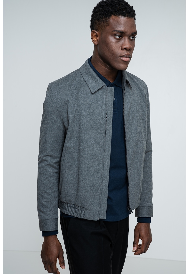 Яке с джобове встрани - Сив меланж HUGO