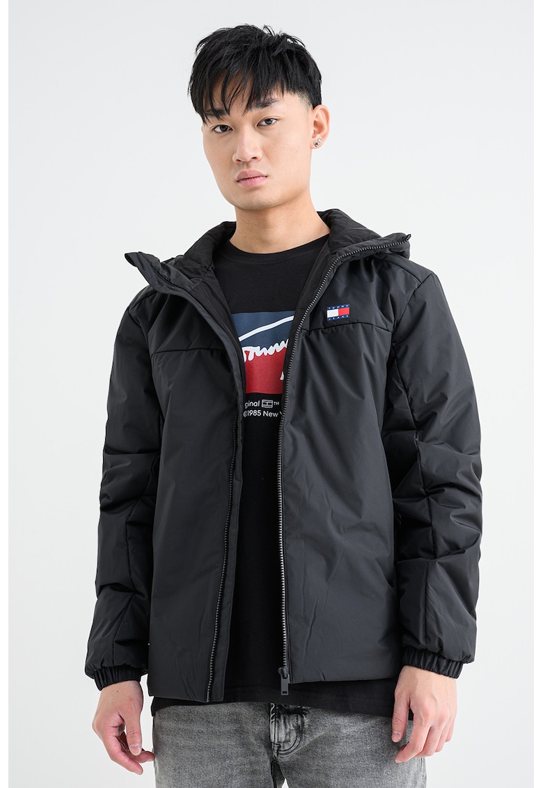 Яке с качулка и лого - Черен Tommy Jeans