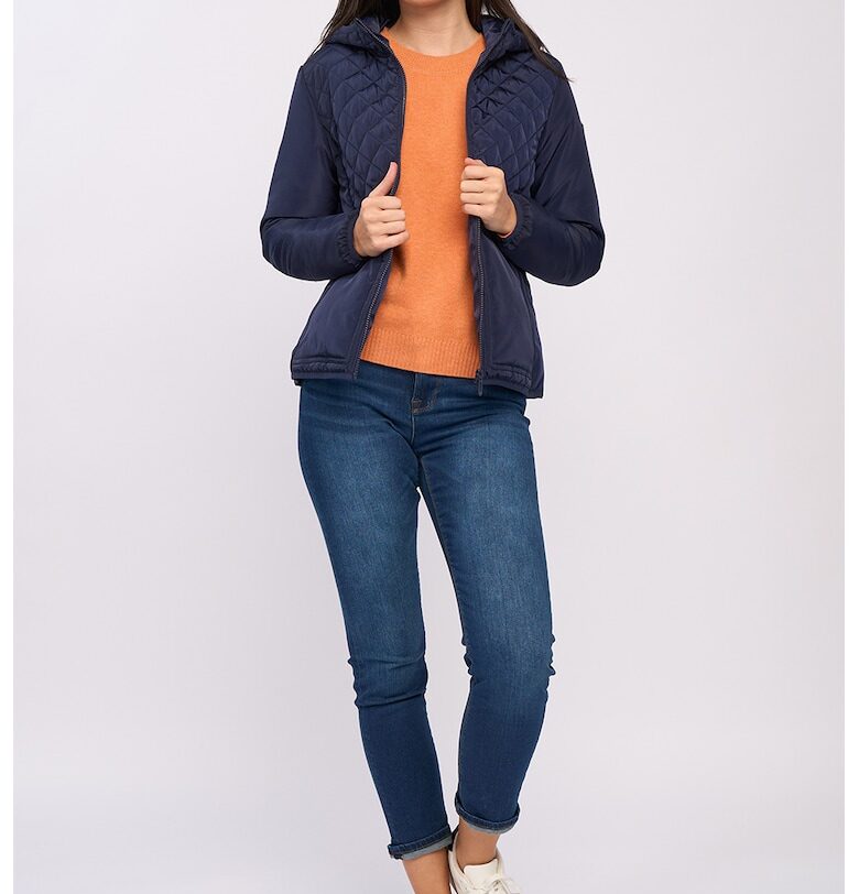 Яке с качулка и скосени джобове - Тъмносин Lee Cooper