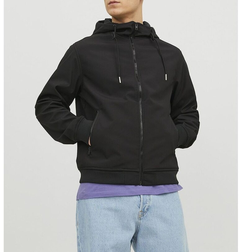 Яке с качулка и цип - Черен Jack  Jones