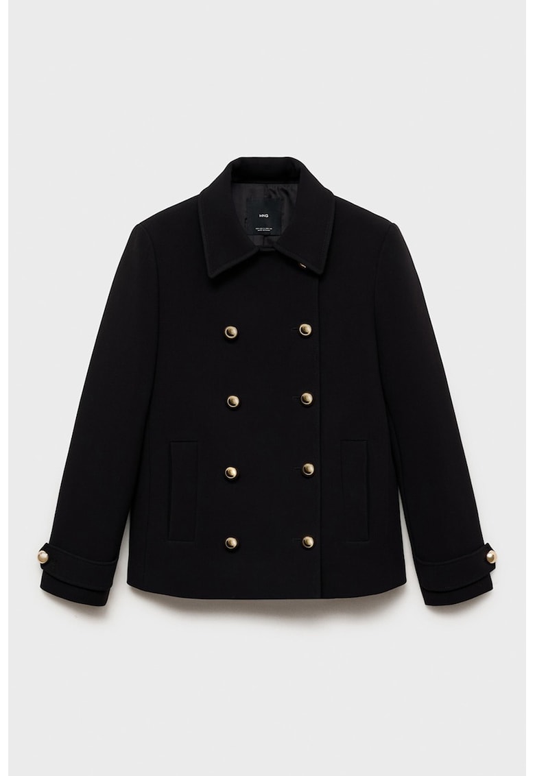 Яке с копчета с остра яка - Ултрамарин синьо Mango