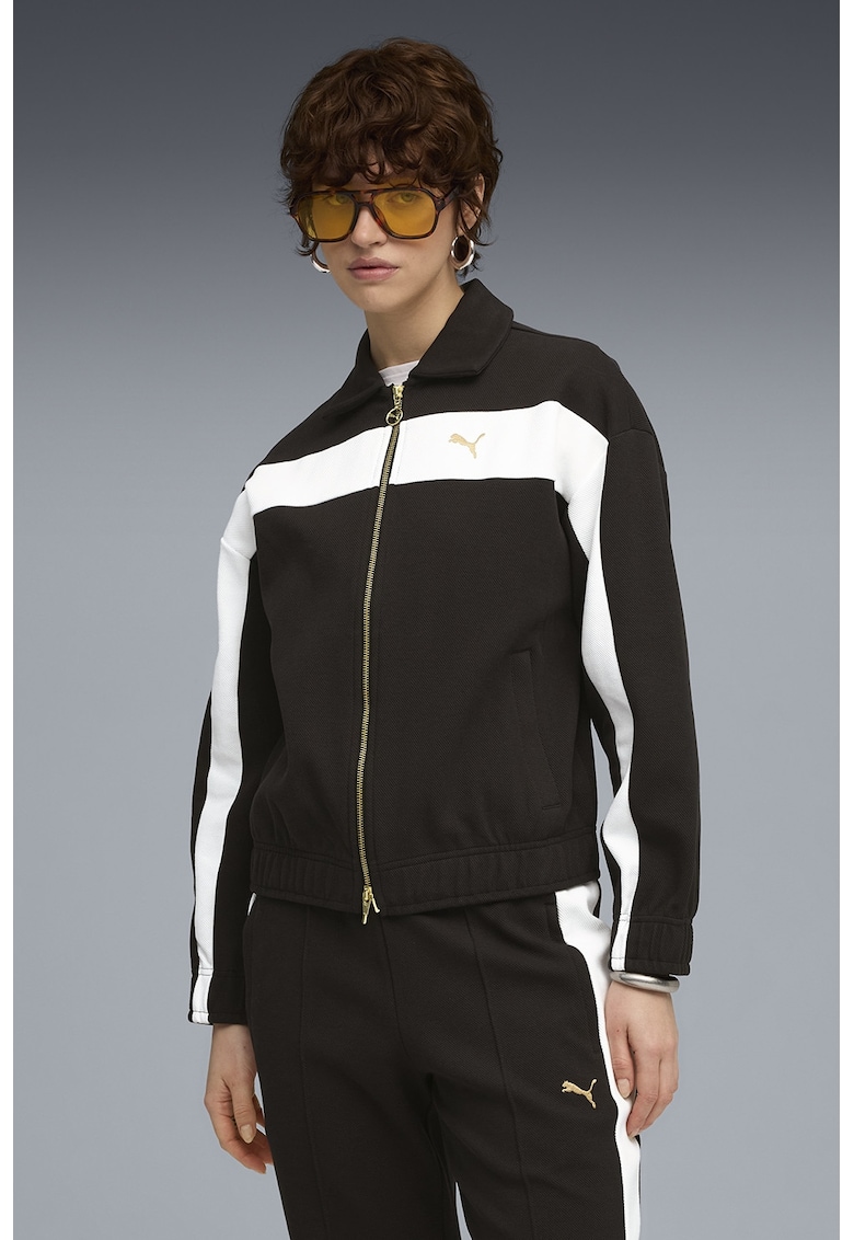 Яке с памук с цип - Бял/Черен Puma