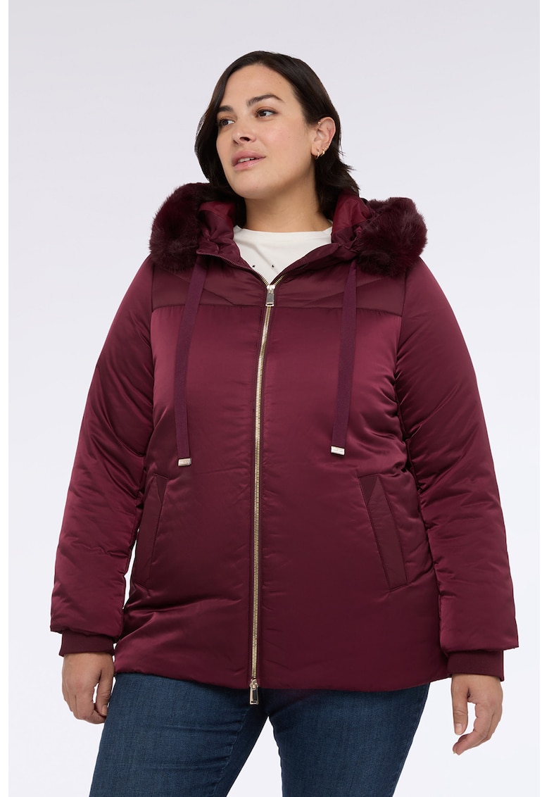 Яке с цип - без шарка - Бордо Fiorella Rubino