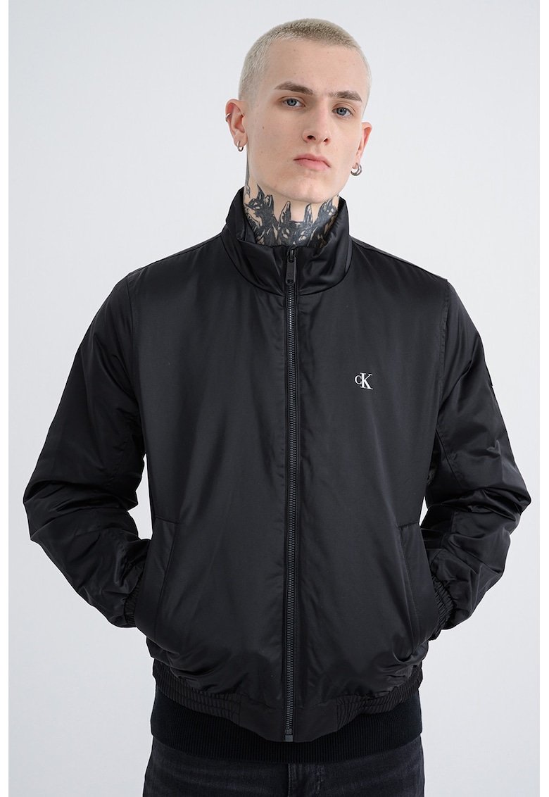 Яке с цип и джобове - Черен CALVIN KLEIN JEANS