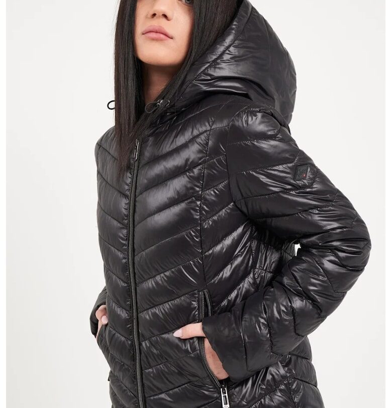 Яке с цип и качулка - Черен Lee Cooper