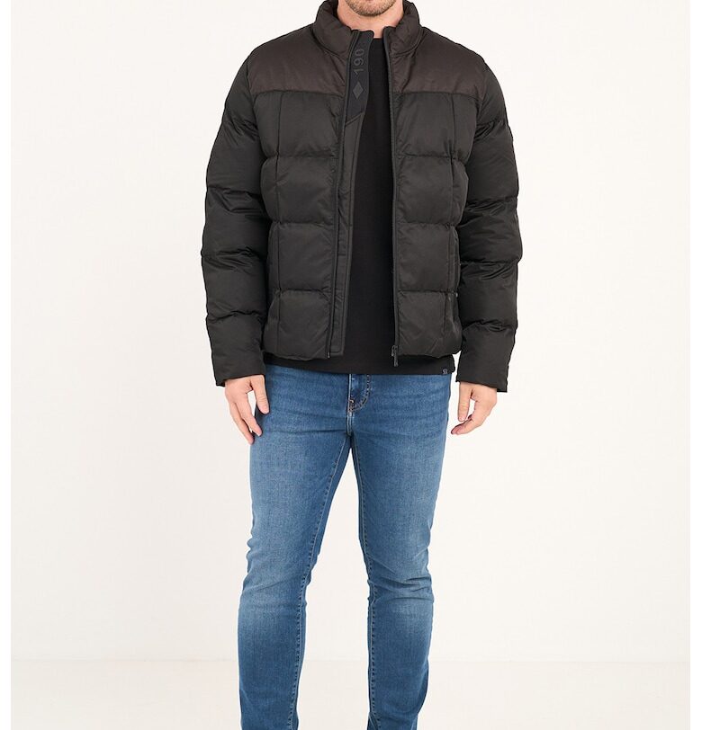 Яке с цип и къса яка - Тъмнокафяв/Черен Lee Cooper