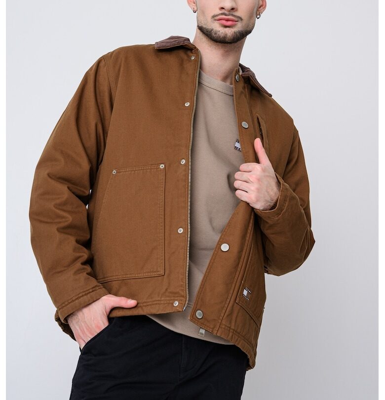 Яке с цип и плюшена подплата - Светлокафяв Tommy Jeans