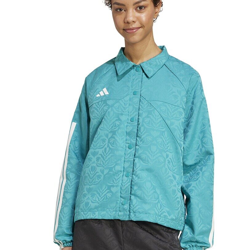 Яке с шарка и капси - Петролно синьо adidas Sportswear