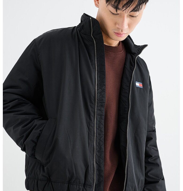 Яке с яка и цип - Черен Tommy Jeans