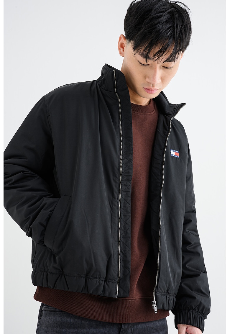 Яке с яка и цип - Черен Tommy Jeans