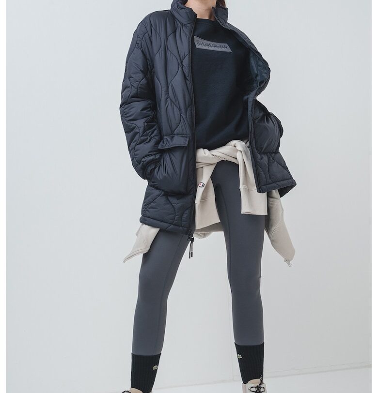 Яке със стандартна кройка и миди яка - Черен Napapijri