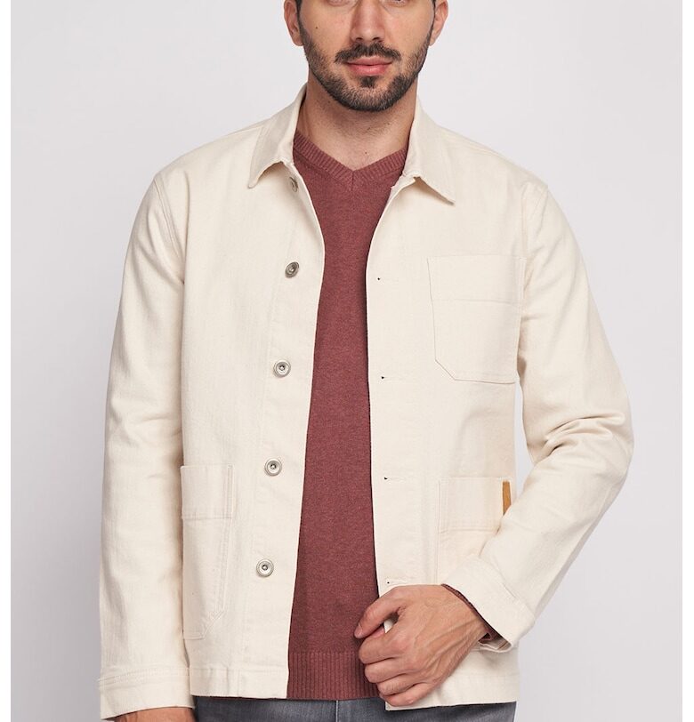 Яке тип риза с пришити джобове - Светло бежово Lee Cooper