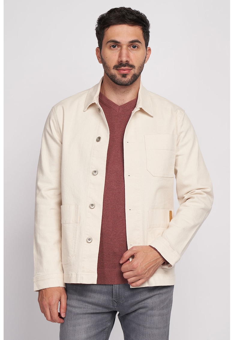 Яке тип риза с пришити джобове - Светло бежово Lee Cooper