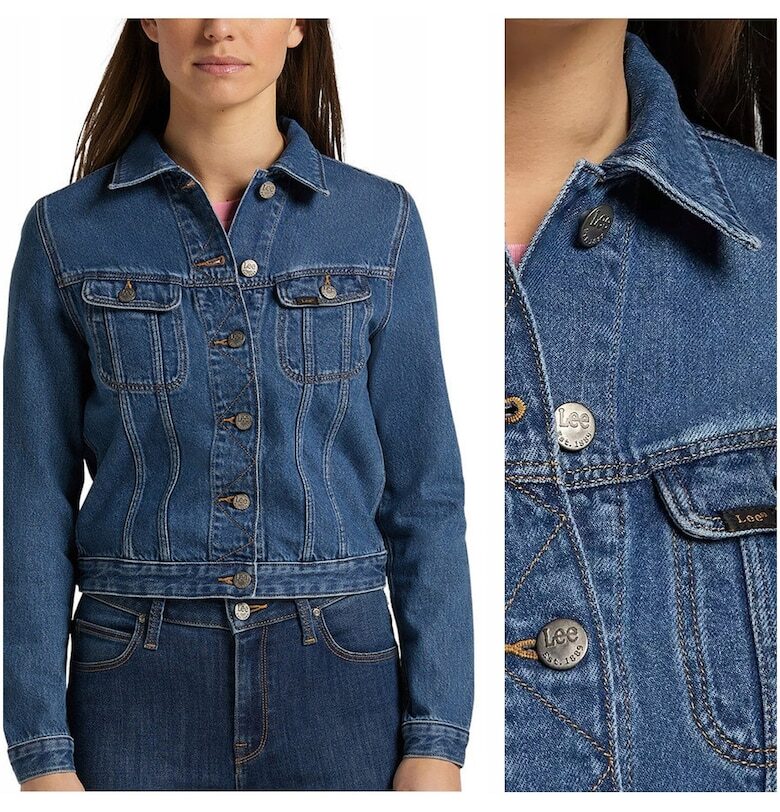 Яке -  яке Rider - дънково - стандартна кройка - закопчаване: копчета - състав на материала: 100% памук - брой джобове: 2 - XS - син - 1 брой Lee