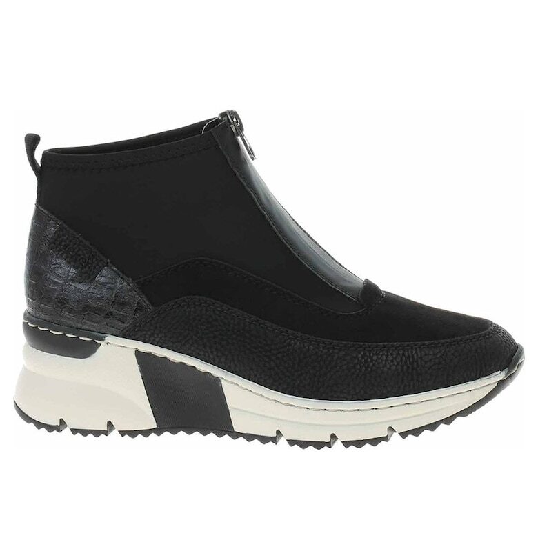 дамски -  синтетичен - черен - Черен Rieker