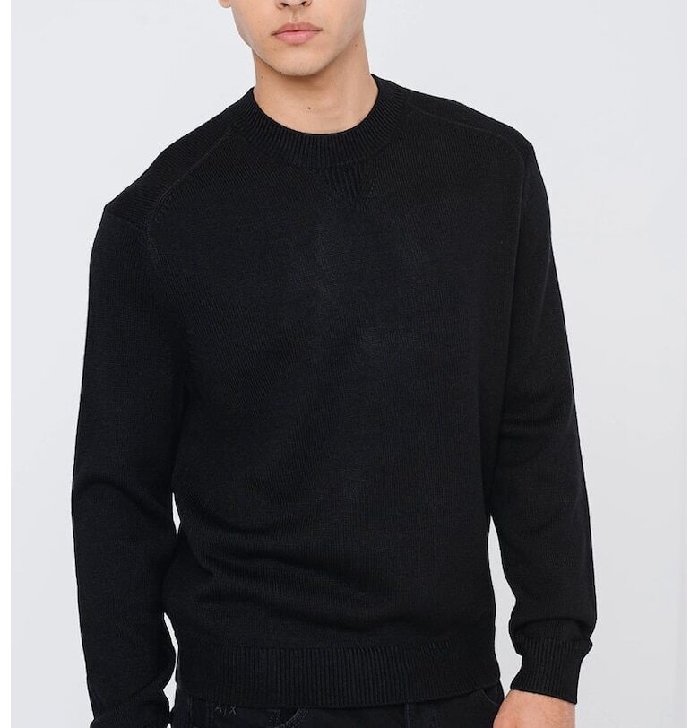 мъжка блуза 6DZM1F - Черен ARMANI EXCHANGE