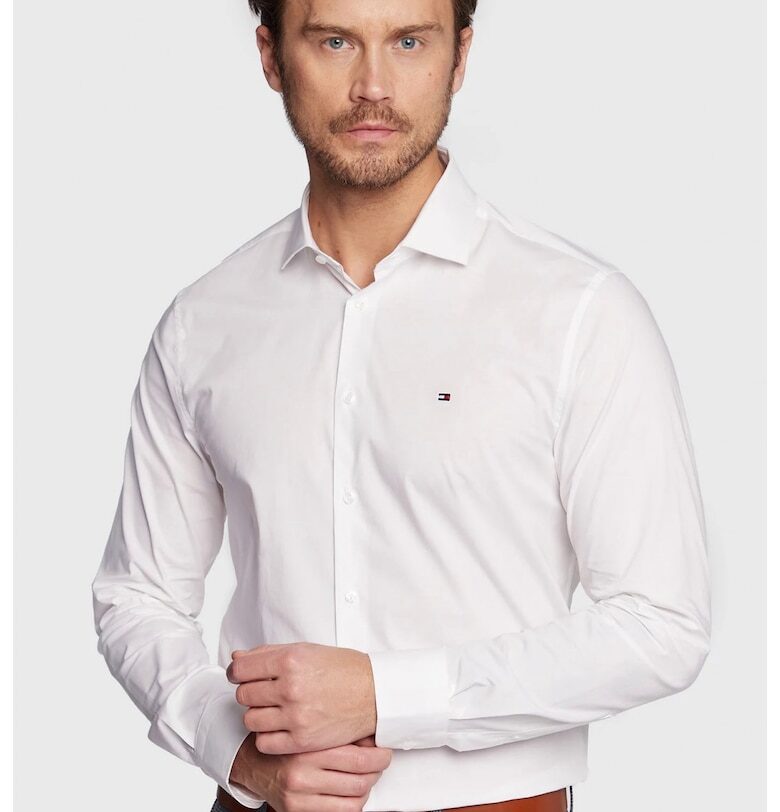 мъжка риза MW0MW25040 - Бял Tommy Hilfiger