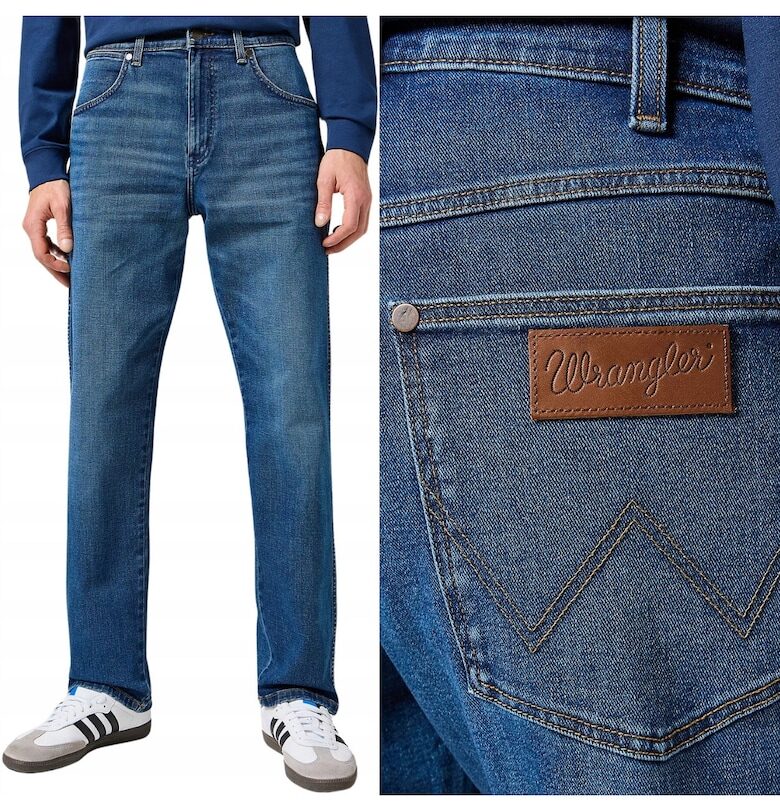 мъжки  Frontier 880 Relaxed Straight - син - Син Wrangler