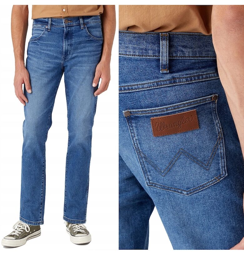 мъжки Wrangler  SLIM TAPERED син - Син Larston
