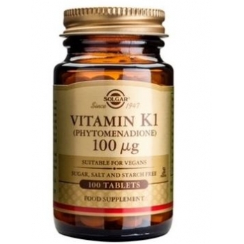 СОЛГАР Витамин К1 100 мкг. табл. х 100 цена