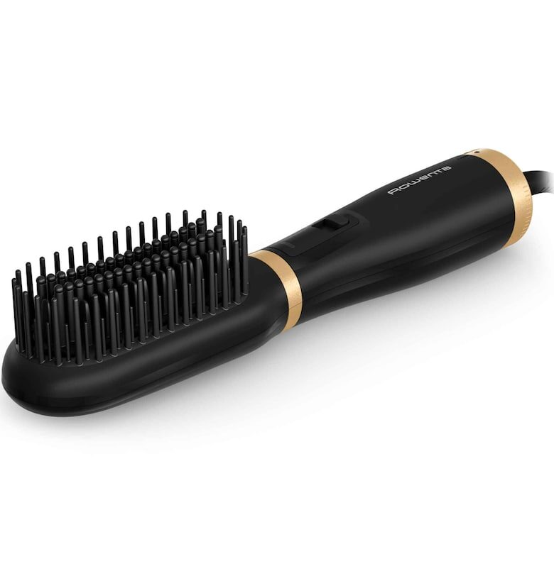 Четка за сушене и изправяне на коса с горещ въздух 2 в 1  Powerstraight Air  - 500W - 3 нива топлина/въздух - Керамично покритие - Генериране на йони  ... Rowenta