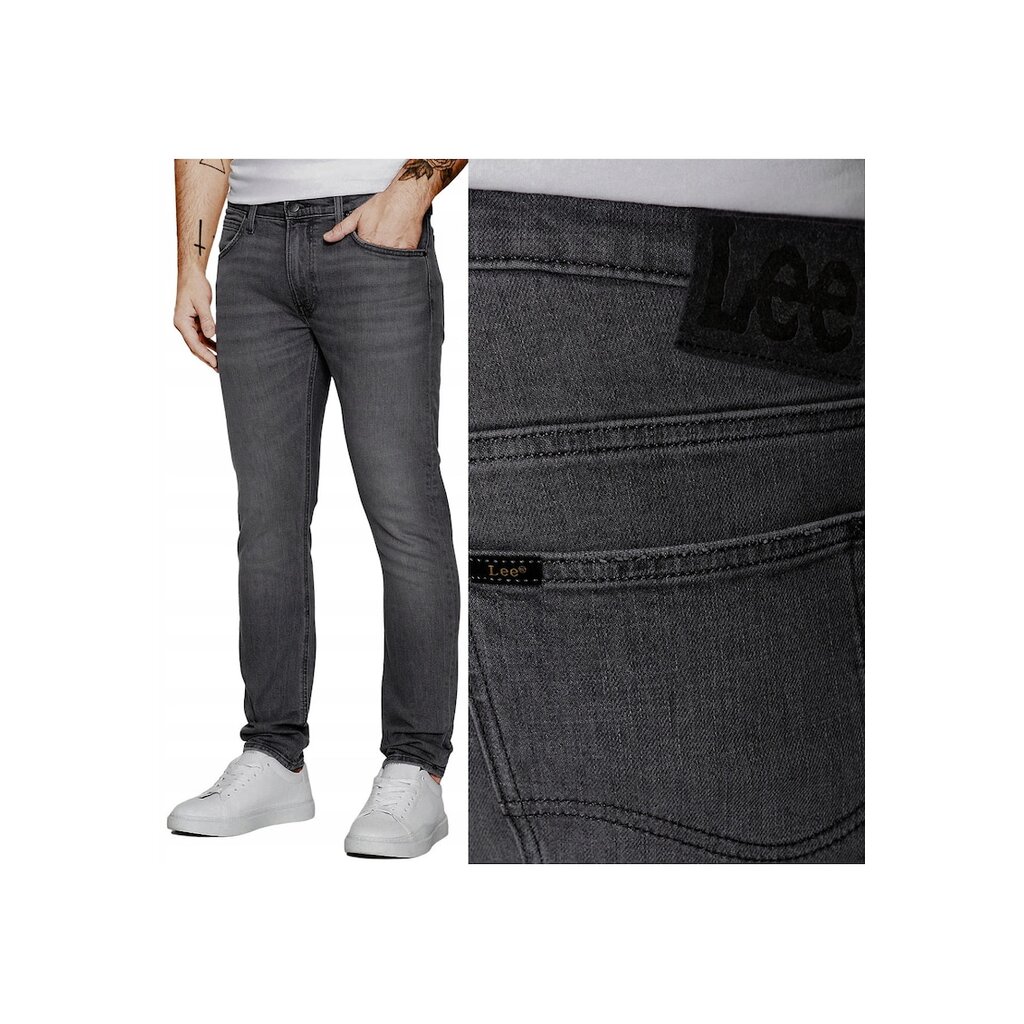 Мъжки дънки  Luke Slim Tapered - сиви - изтъркани - Сив