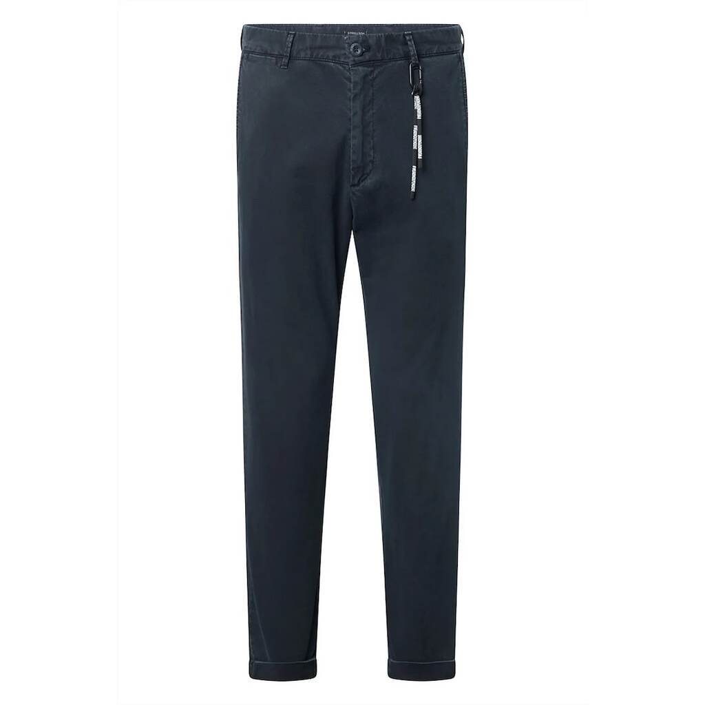 -Pantaloni regular fit cu buzunare laterale STR14 - Син