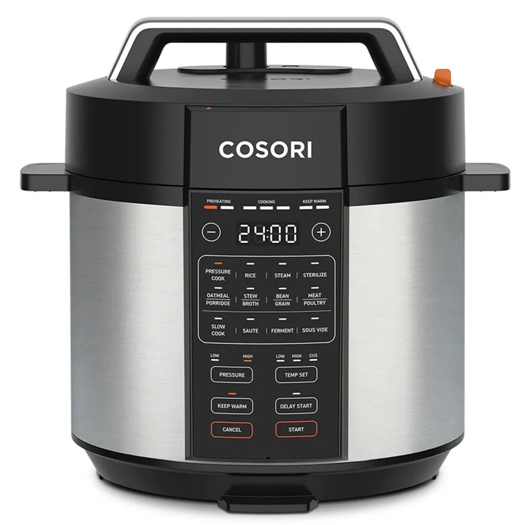 Мултикукър за готвене под налягане Cosori CMC-CO601-SEU, 1100 W, 5.7 л, 80 kPa, 9 програми, Таймер, Черен