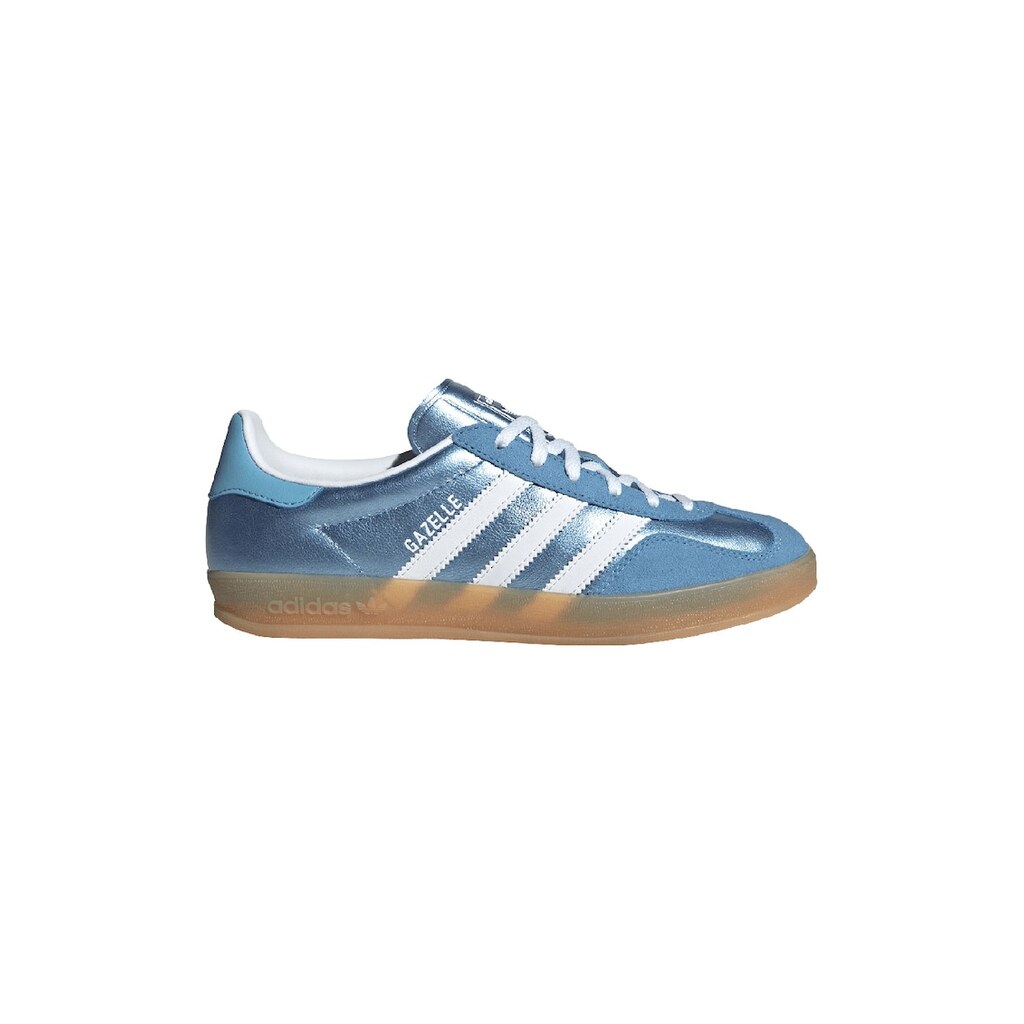 Спортни обувки Gazelle от кожа и велур - Бял/Син