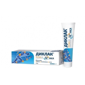 ДИКЛАК 12 ЧАСА 23,2 % мг/г гел 100 гр