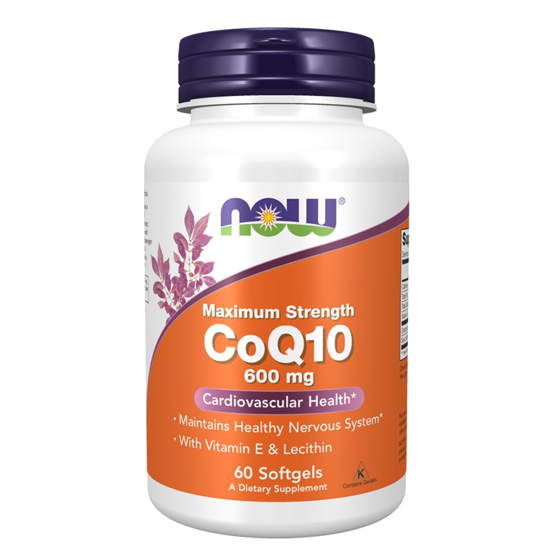 Коензим Q10 600 mg + Витамин E 20 mg + Лецитин 50 mg – За здраво сърце и енергия, 60 софтгел капсули