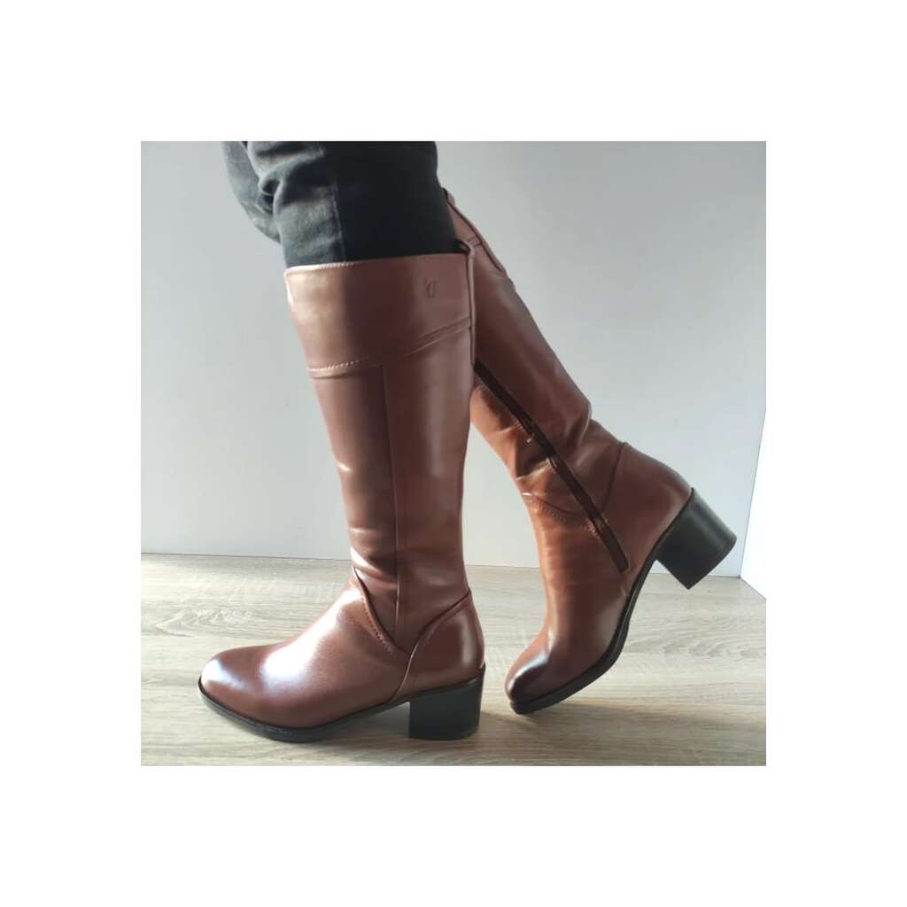 Дамски боти  25500-41 Cognac Brown - Brown -