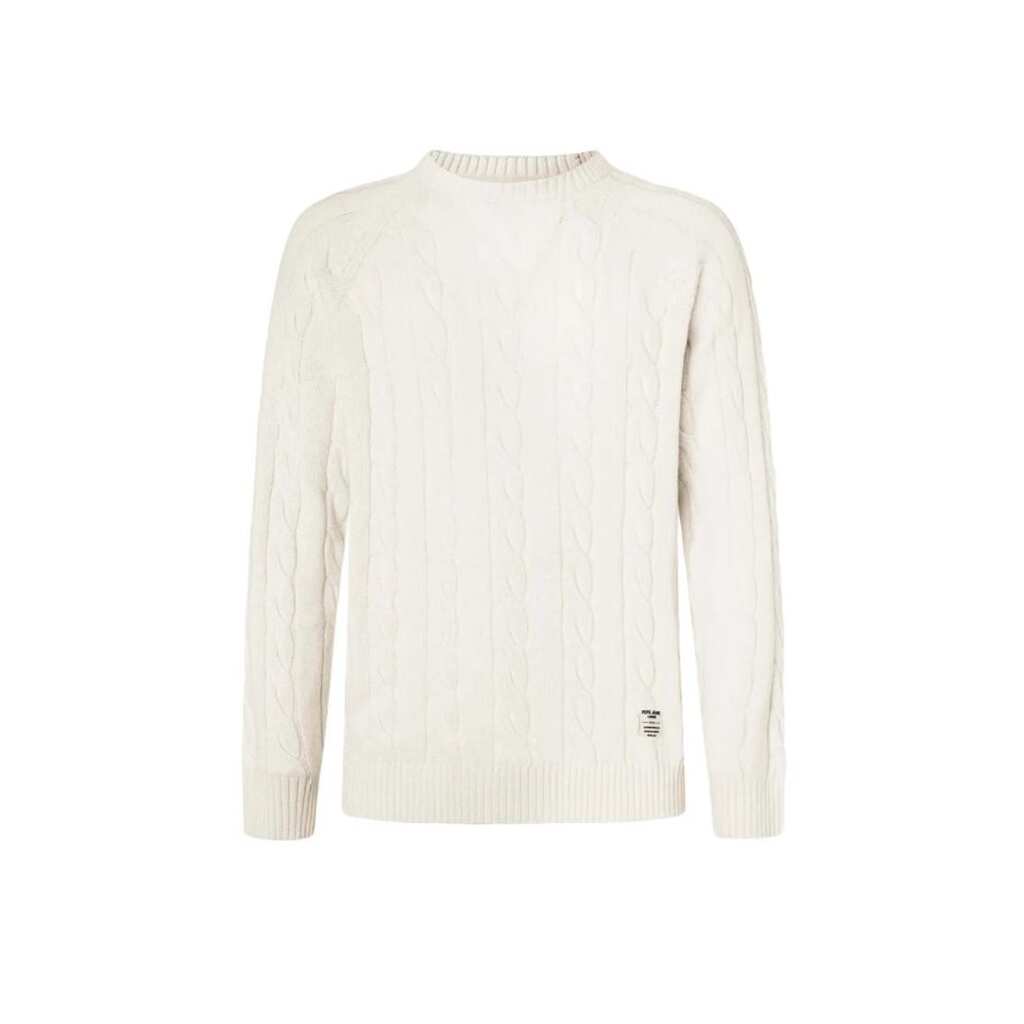 Мъжки пуловер PM702455 803 - Pepe Jeans - Памук - Бял