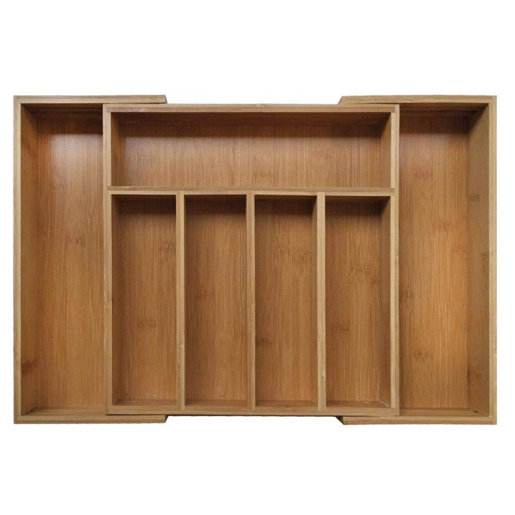 Бамбуков разделител за прибори Kinghoff KH 1218, 52 x 31.5 x 5см, Кафяв