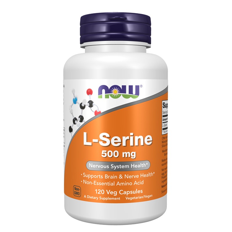 L-Серин – Ясна памет, фокус и когнитивна подкрепа, 500 mg х 120 капсули