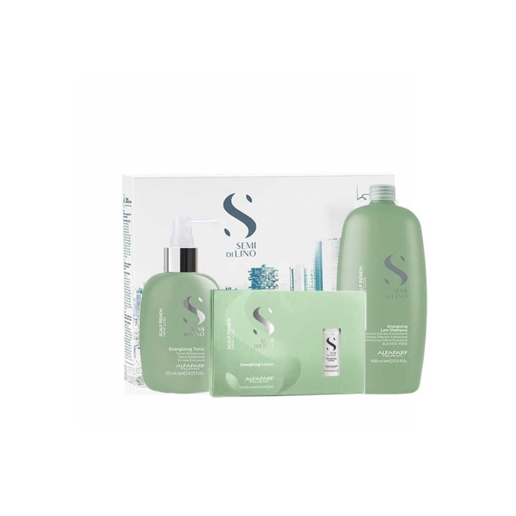 Комплект против косопад  Scalp Energizing - Шампоан 1000 мл - Тоник 125 мл - Лосион 12x10 мл