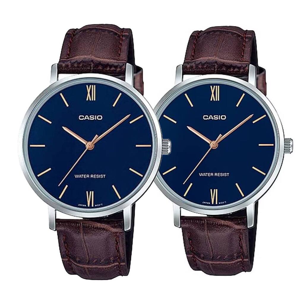 Комплект часовници за двойки Casio MTP-VT01L-2BU-LTP-VT01L-2BUDF