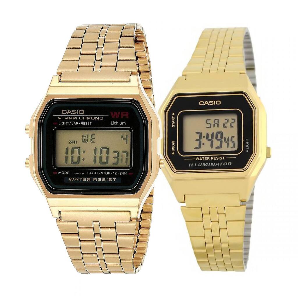 Комплект часовници за двойки Casio A159WGEA-1EF-LA680WEGA-1ER