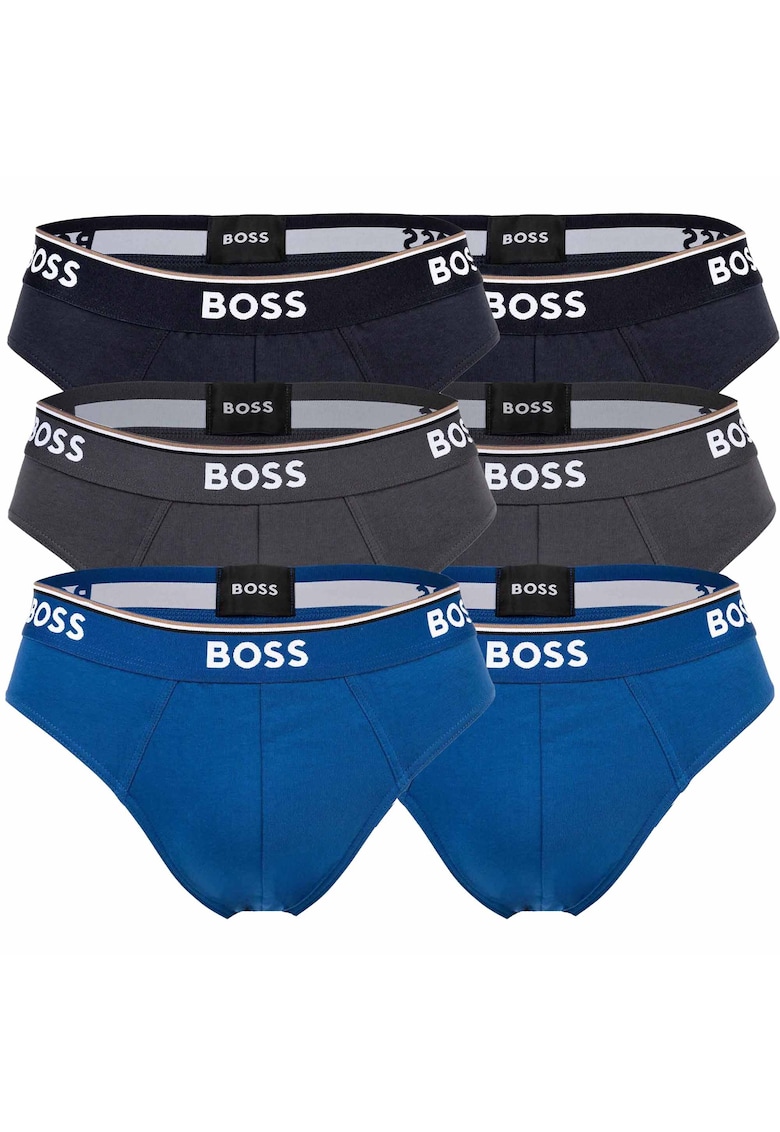 Слипове с лого - 6 чифта - Син в синьо BOSS - Цена