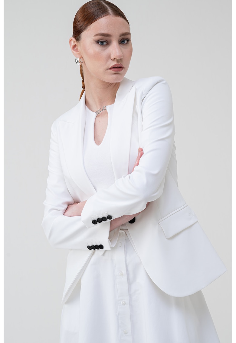 Стандартно сако - Бял класически бели Karl Lagerfeld - Цена