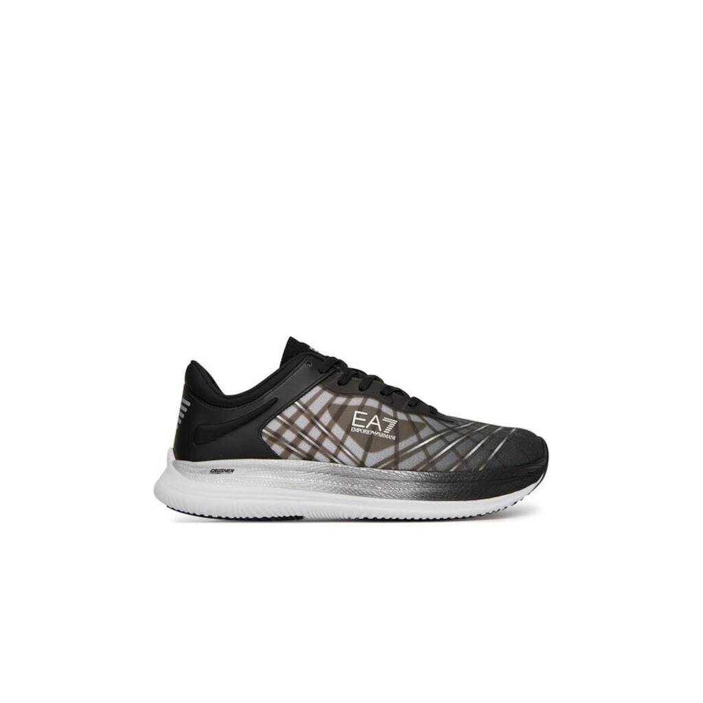 Мъжки спортни обувки - X8X243 XK440 -  Emporio Armani - Текстил - Черен