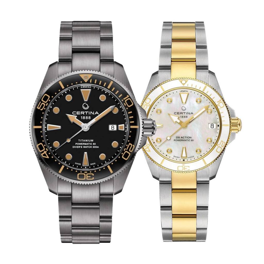 Комплект часовници за двойки Certina DS Action C032.607.44.051.00-C032.007.22.116.00
