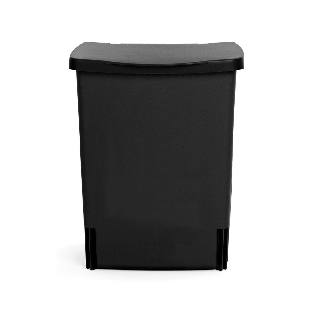 Кош за боклук за вграждане Brabantia Built-In 647043, 10 л, Широк отвор, Лесно почистване, Черен