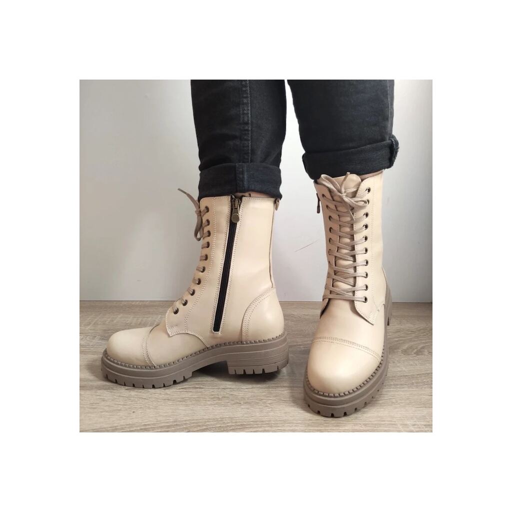 Ежедневни дамски боти  319 Beige - бежови - Бежов