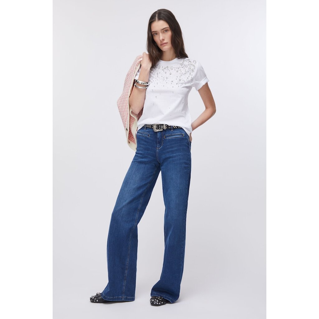 Разкроени дънки - Тъмносин